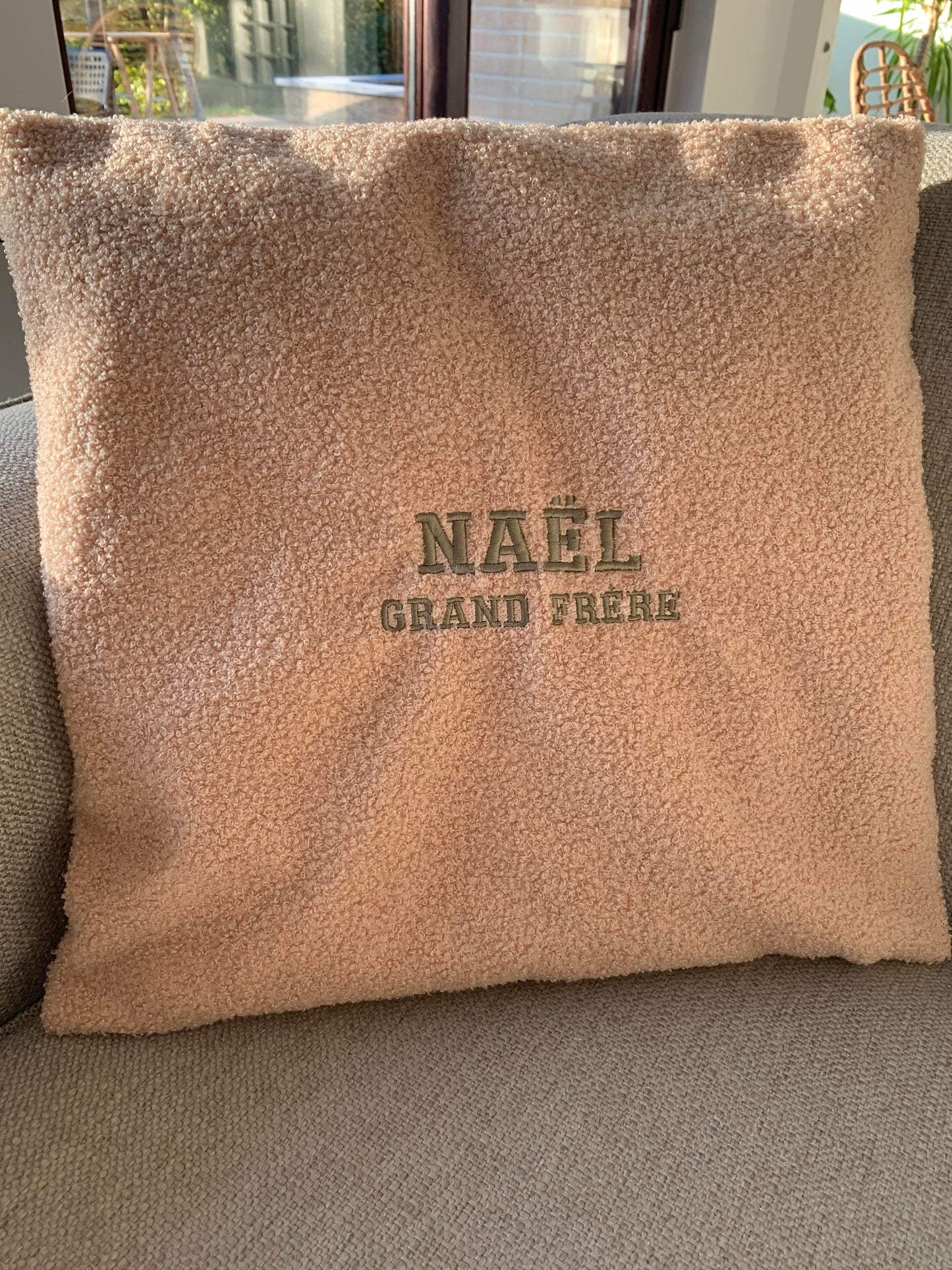 Housse de coussin teddy à personnaliser