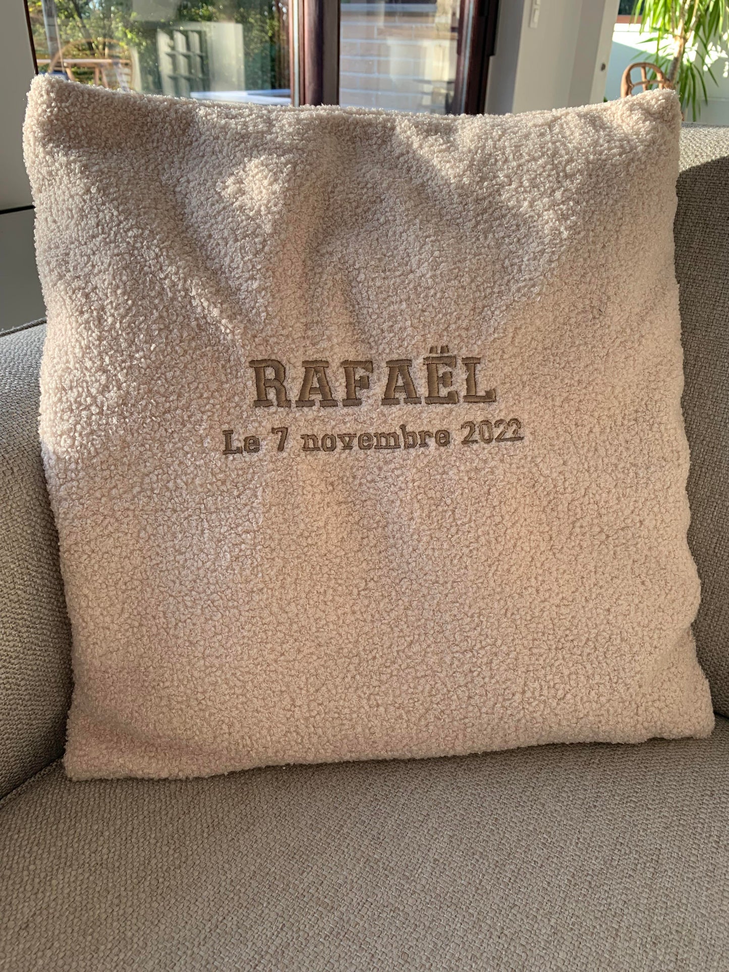 Housse de coussin teddy à personnaliser