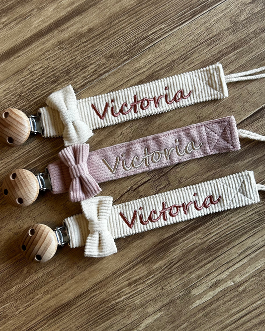 Attache tétine en velours