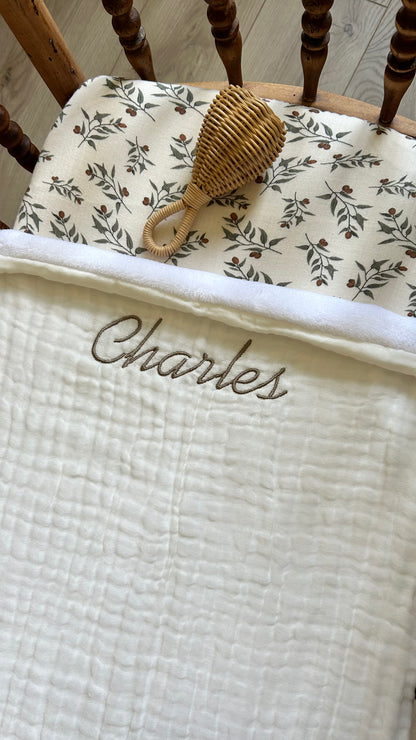 Plaid en gaze de coton