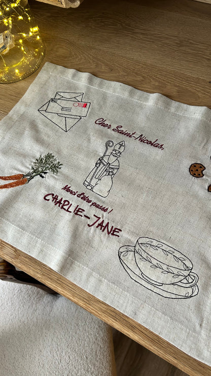 Set de table traditionnel de Saint-Nicolas