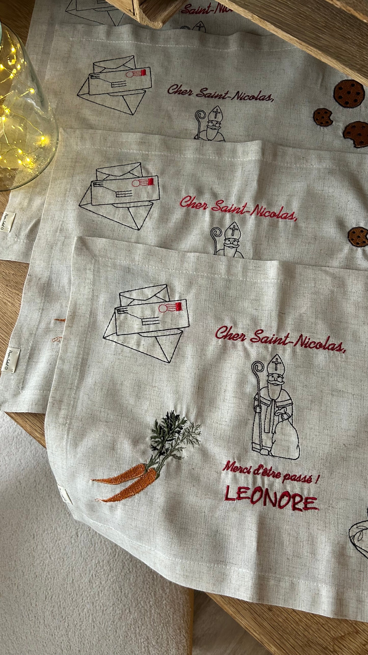 Set de table traditionnel de Saint-Nicolas