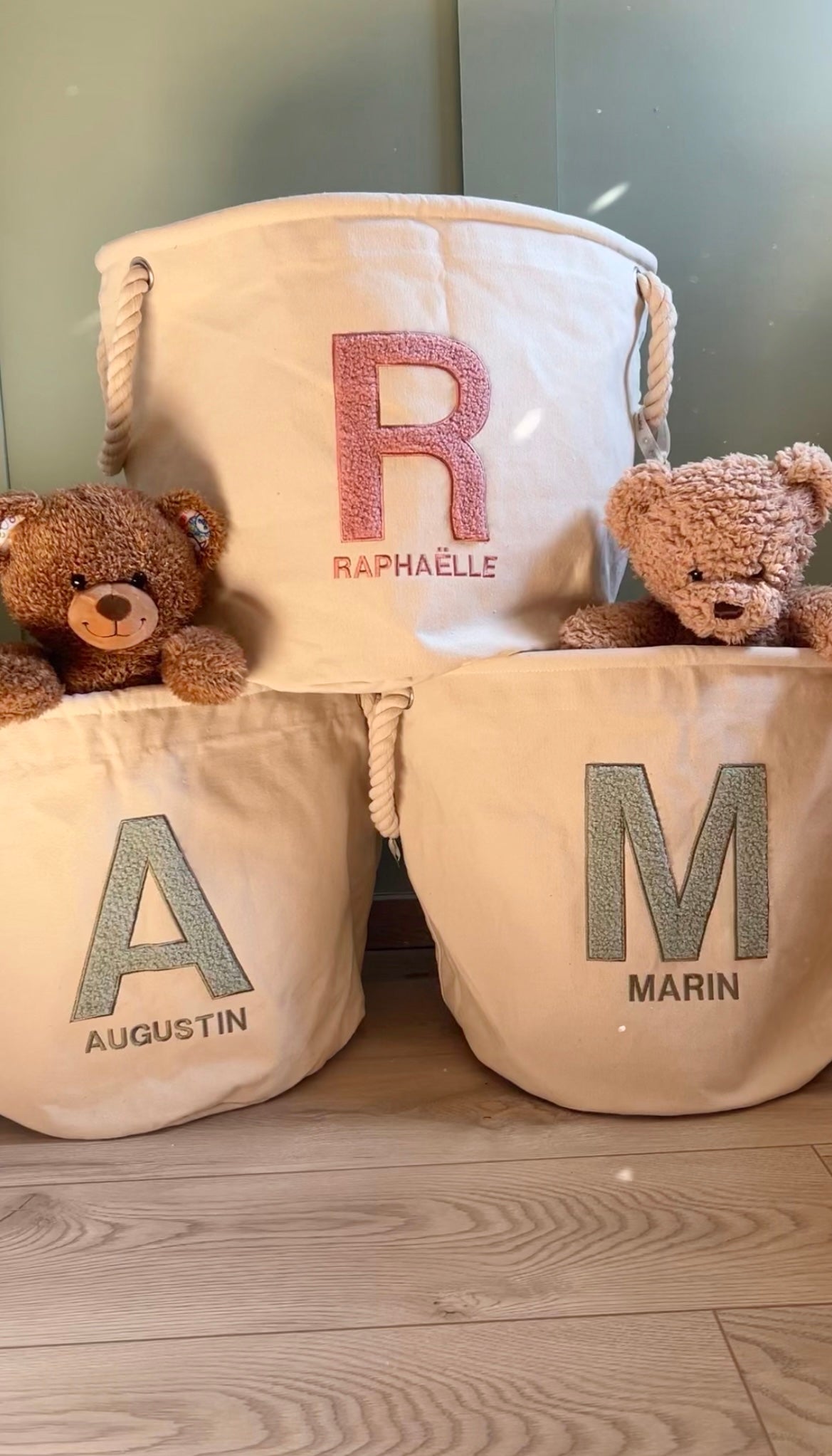 Grand panier initiale teddy