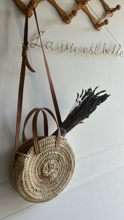 Cabas rond sac à main / bandoulière