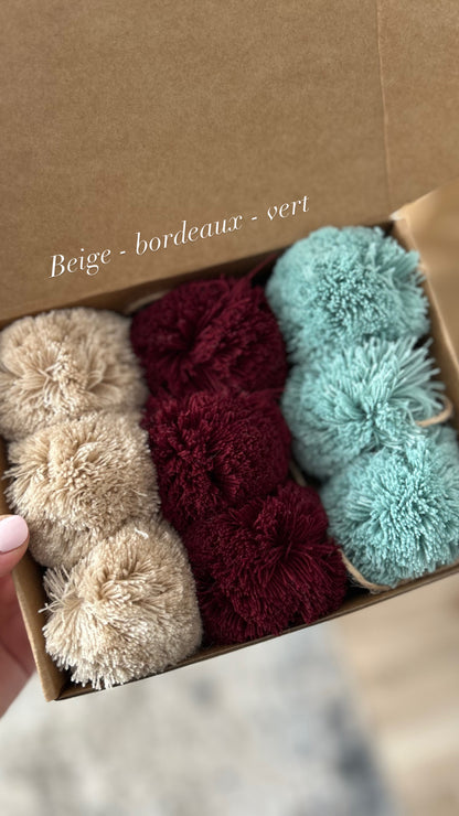 Lot de pompons