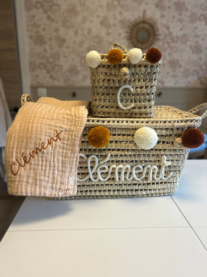 Plaid en gaze de coton