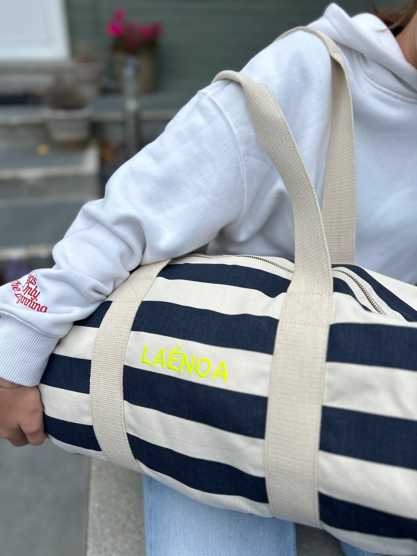 Sac polochon marinière