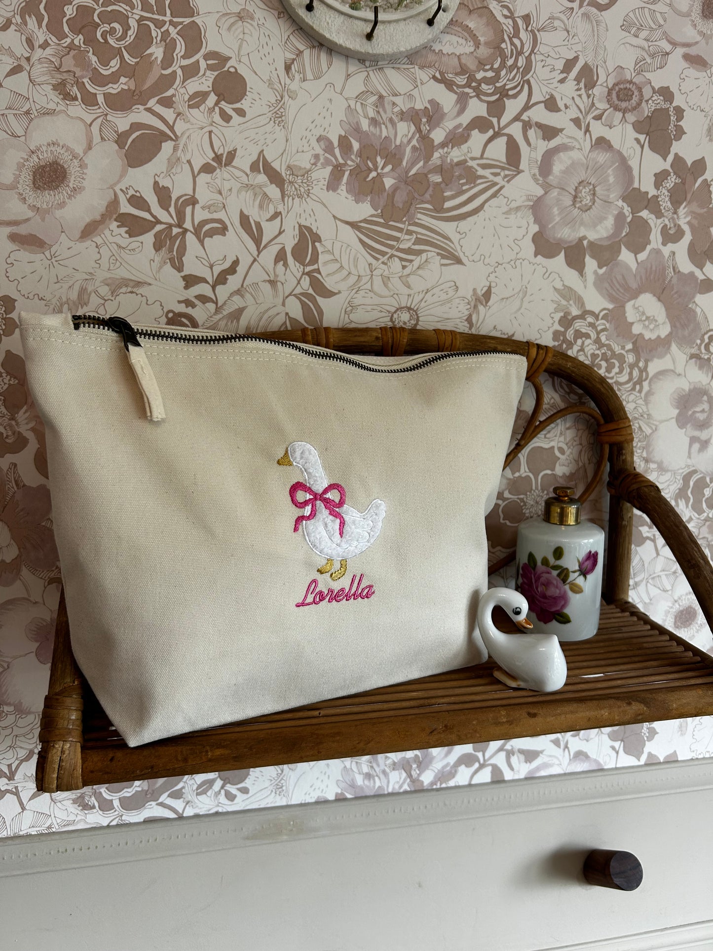 Pochette en coton Oie
