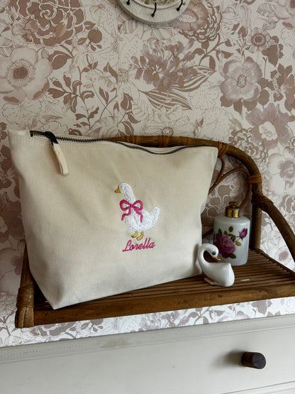 Pochette en coton Oie
