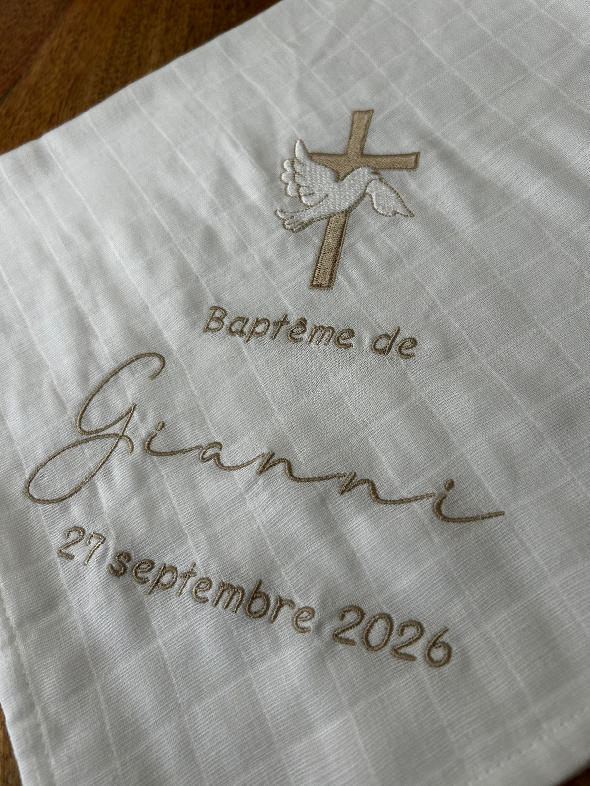 Lange blanc Cérémonie