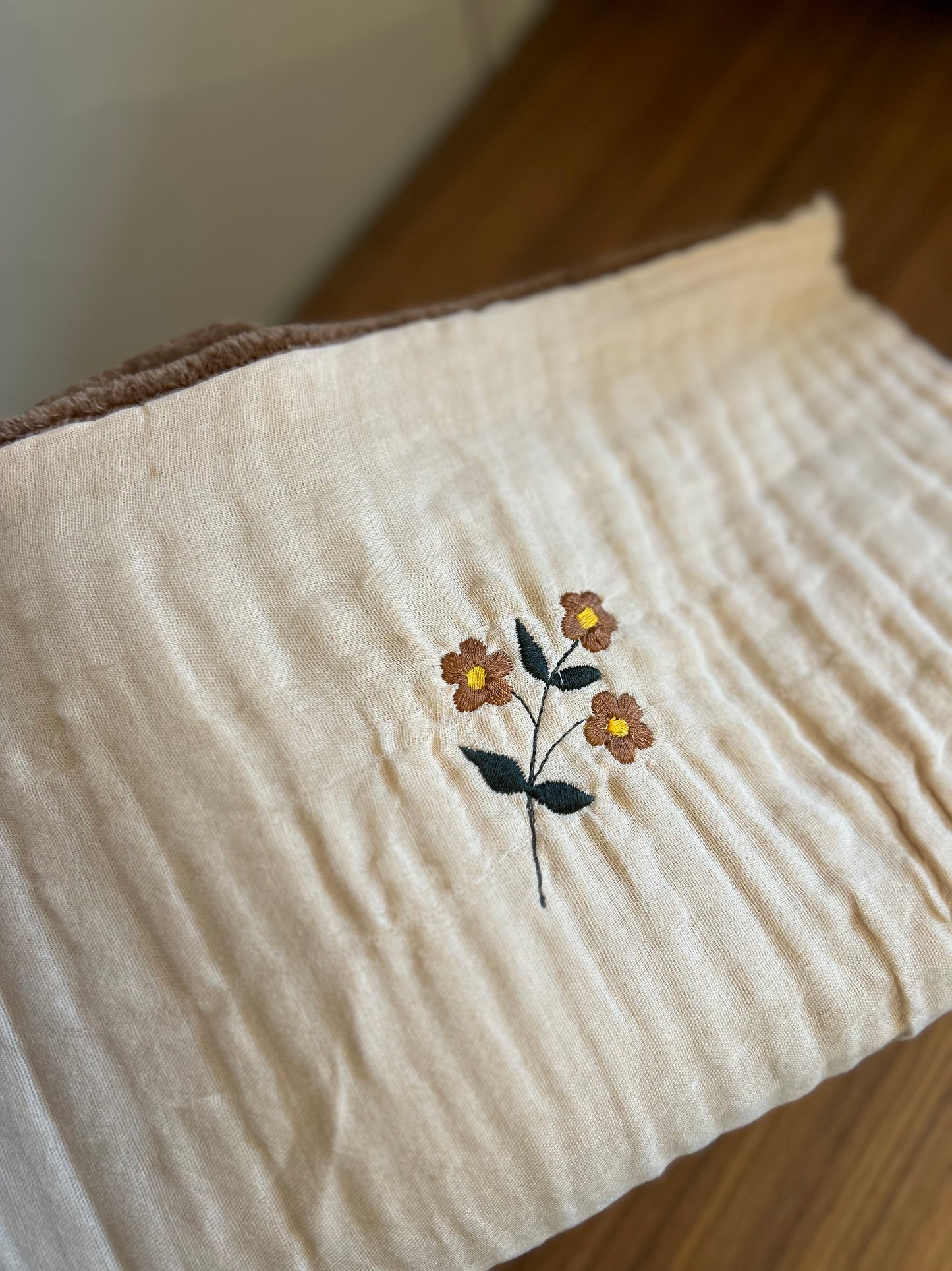 Plaid en gaze de coton