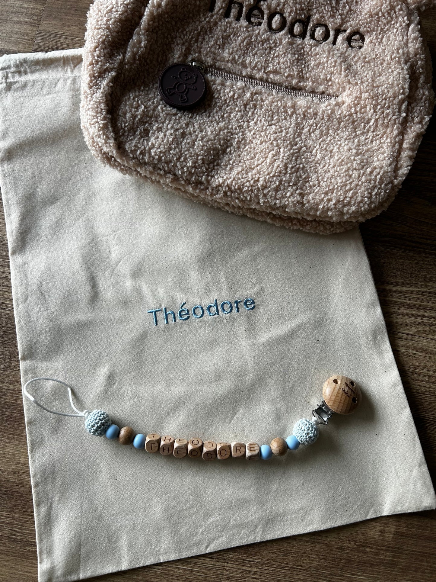 Grand pochon initiale teddy