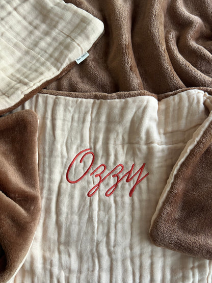 Plaid en gaze de coton