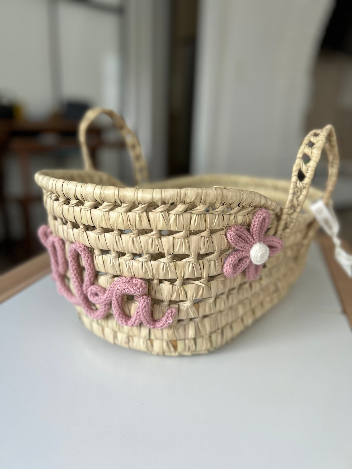 Fleur en tricotin