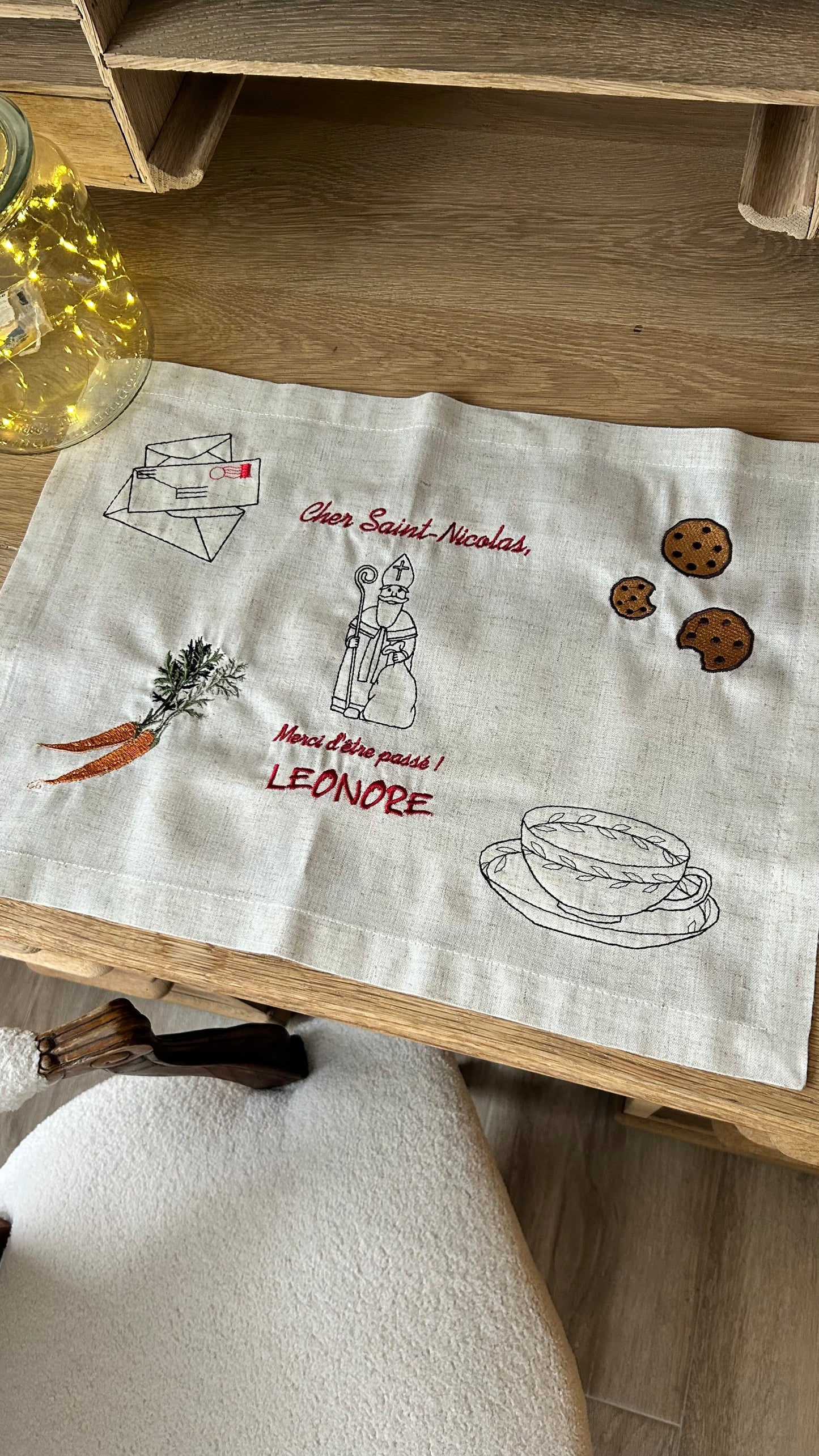 Set de table traditionnel de Saint-Nicolas