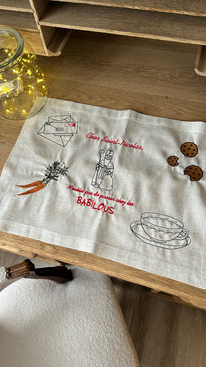 Set de table traditionnel de Saint-Nicolas