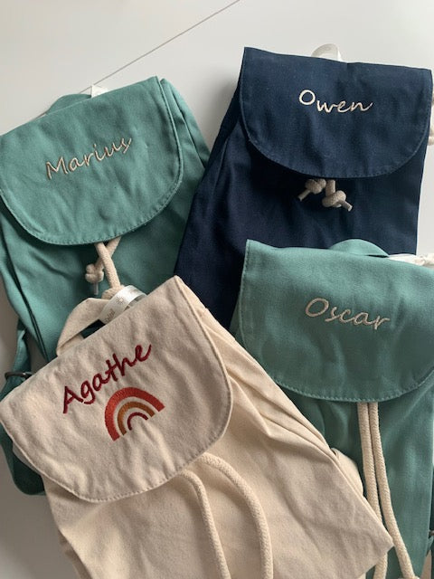 Sac à dos en coton à personnaliser