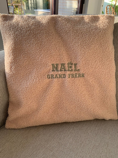 Housse de coussin teddy à personnaliser