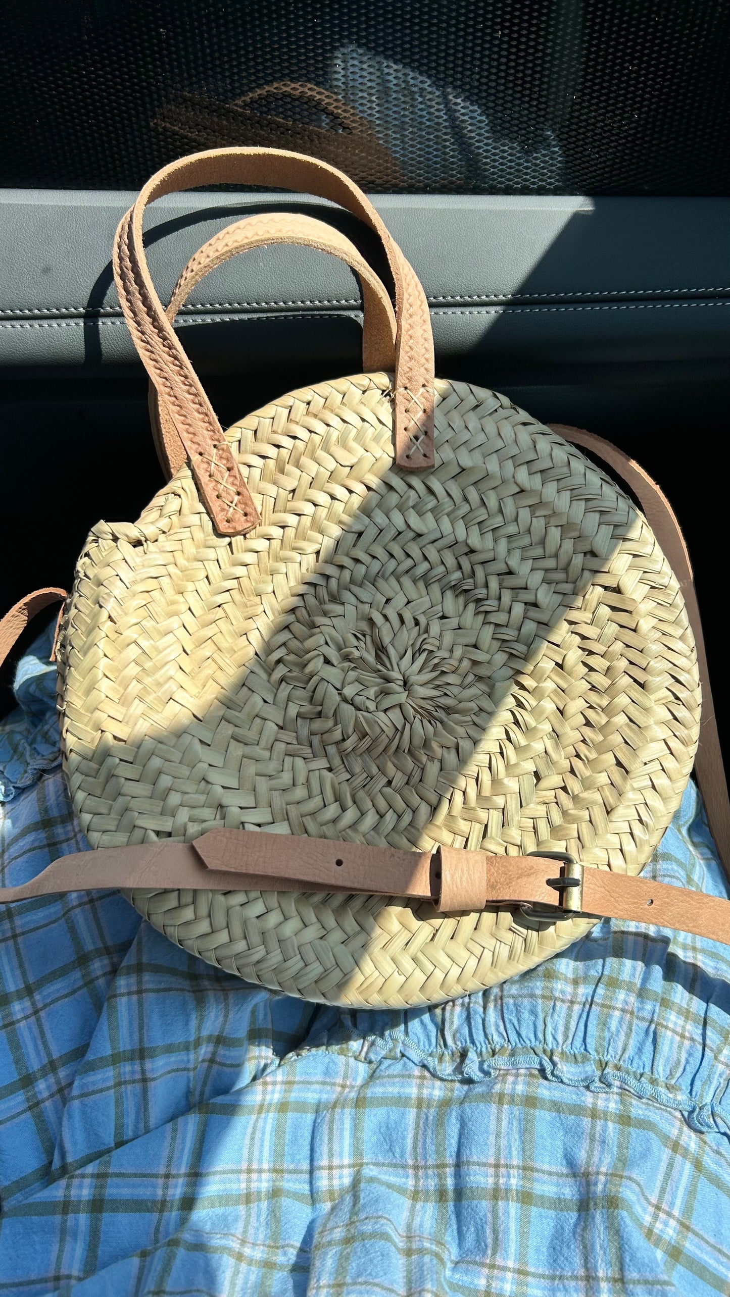 Cabas rond sac à main / bandoulière