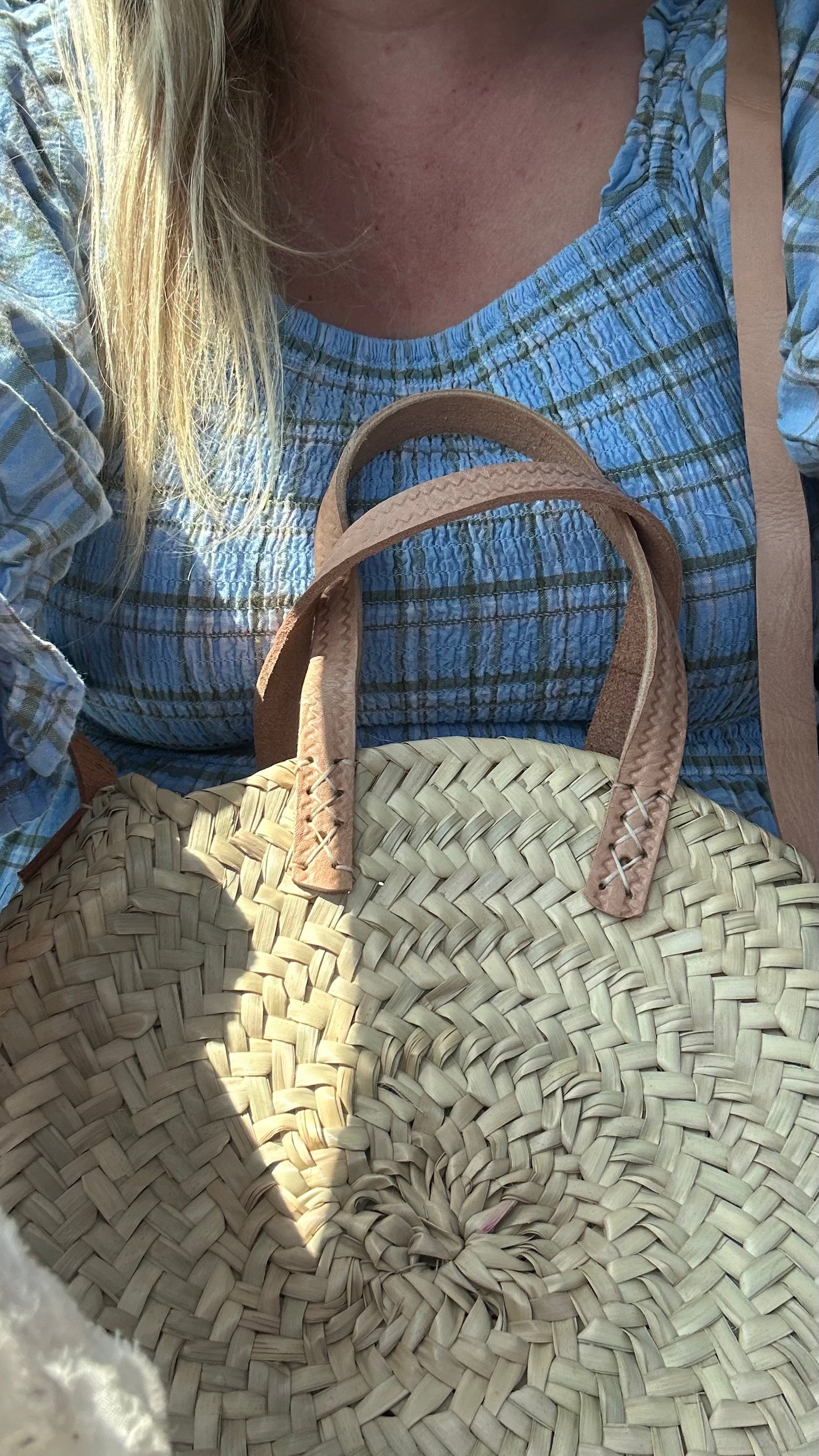 Cabas rond sac à main / bandoulière