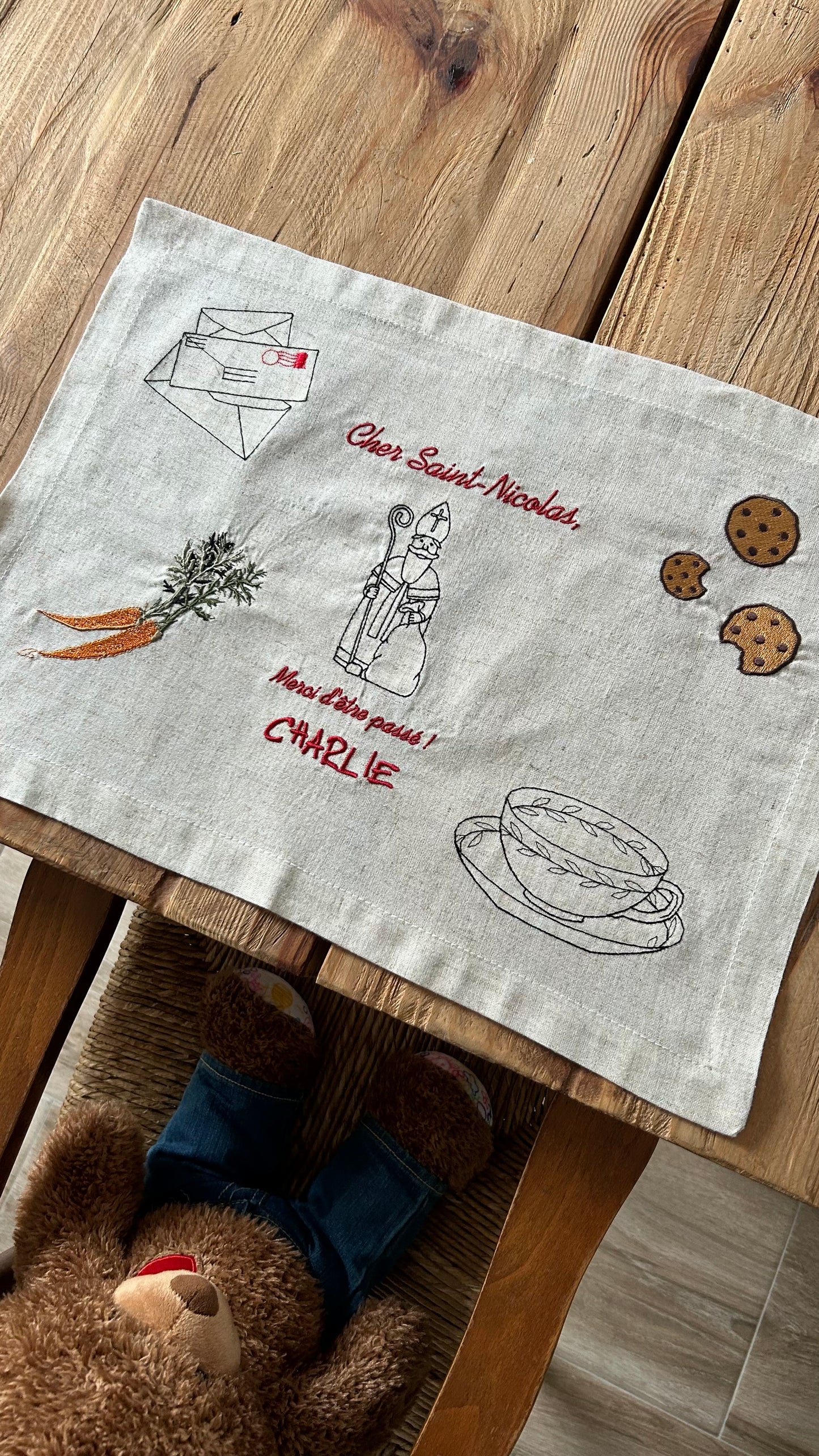 Set de table traditionnel de Saint-Nicolas