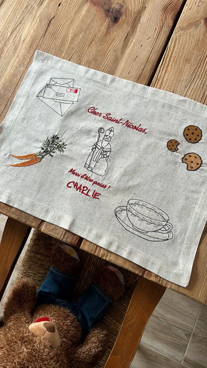 Set de table traditionnel de Saint-Nicolas