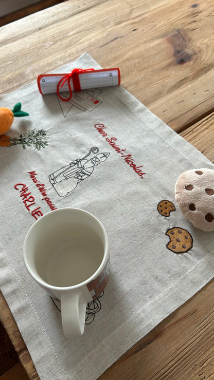 Set de table traditionnel de Saint-Nicolas