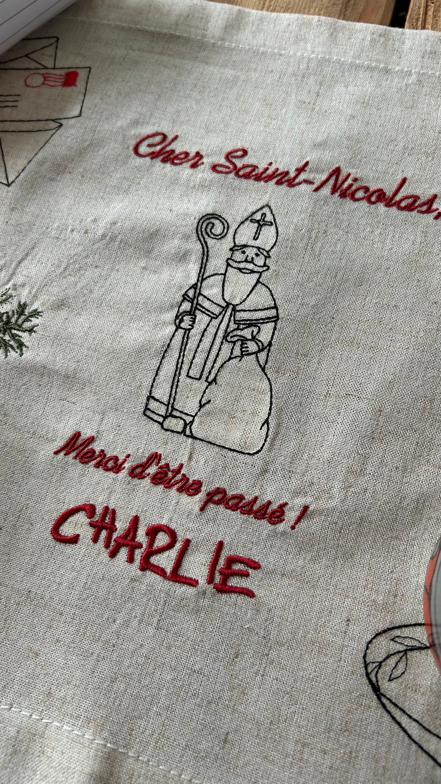 Set de table traditionnel de Saint-Nicolas