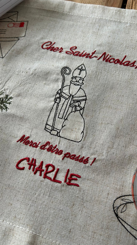 Set de table traditionnel de Saint-Nicolas