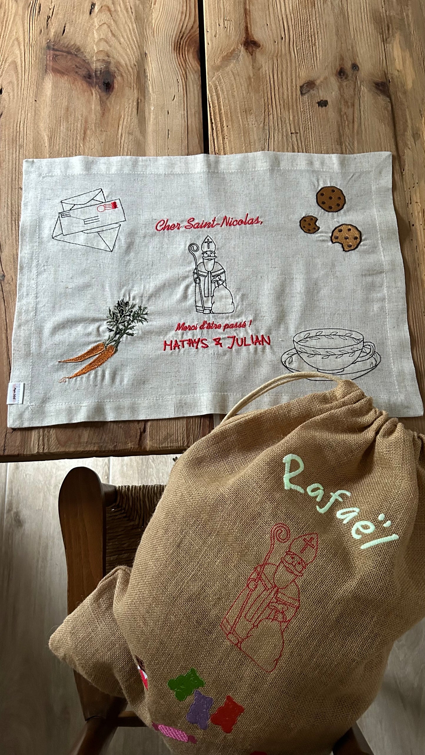 Set de table traditionnel de Saint-Nicolas