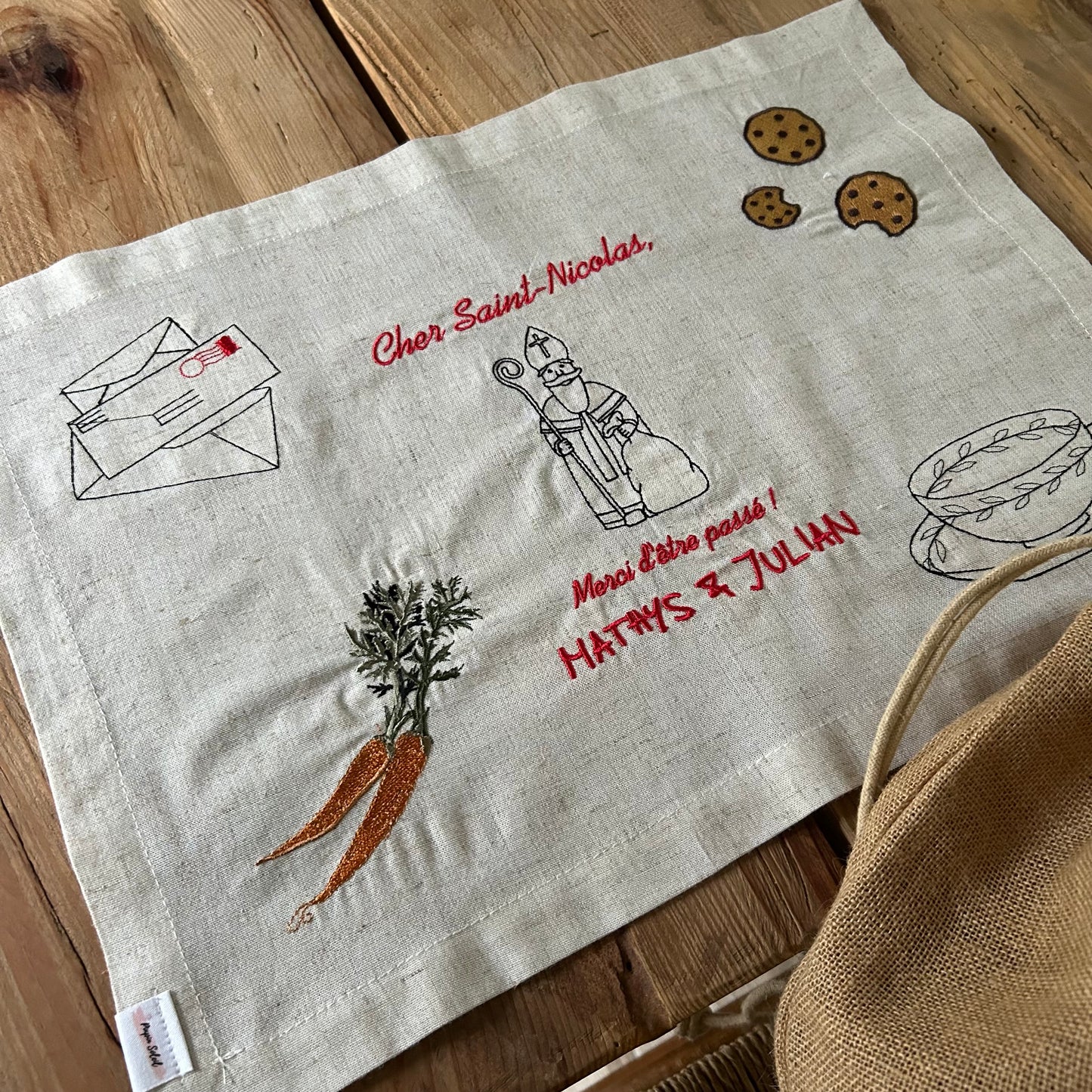 Set de table traditionnel de Saint-Nicolas