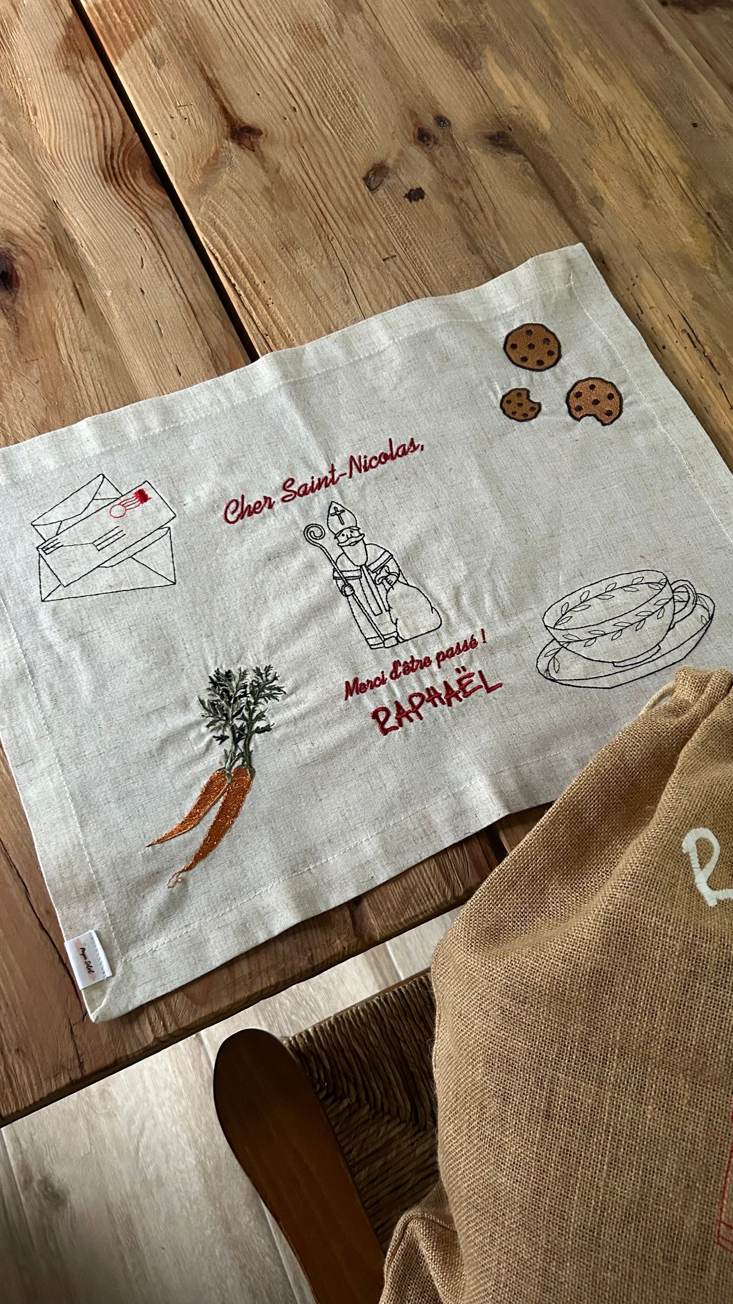 Set de table traditionnel de Saint-Nicolas