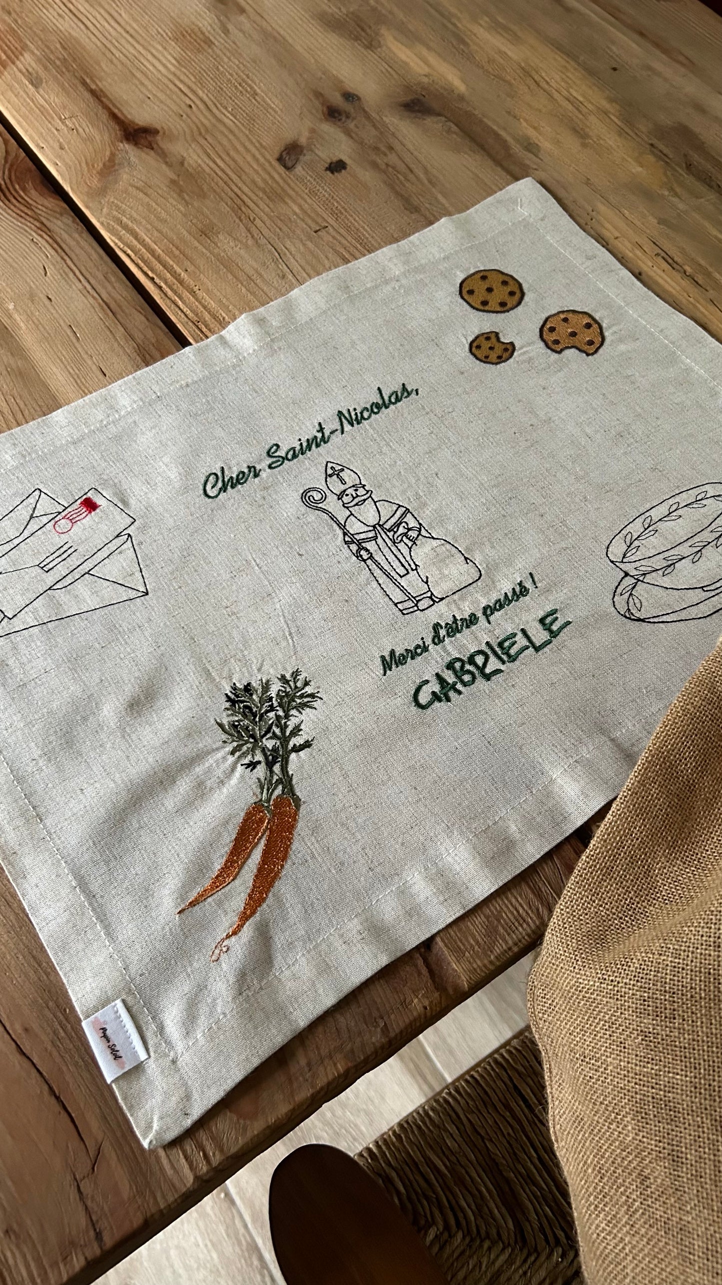 Set de table traditionnel de Saint-Nicolas