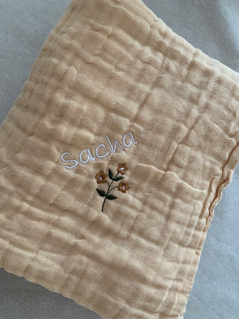 Plaid en gaze de coton