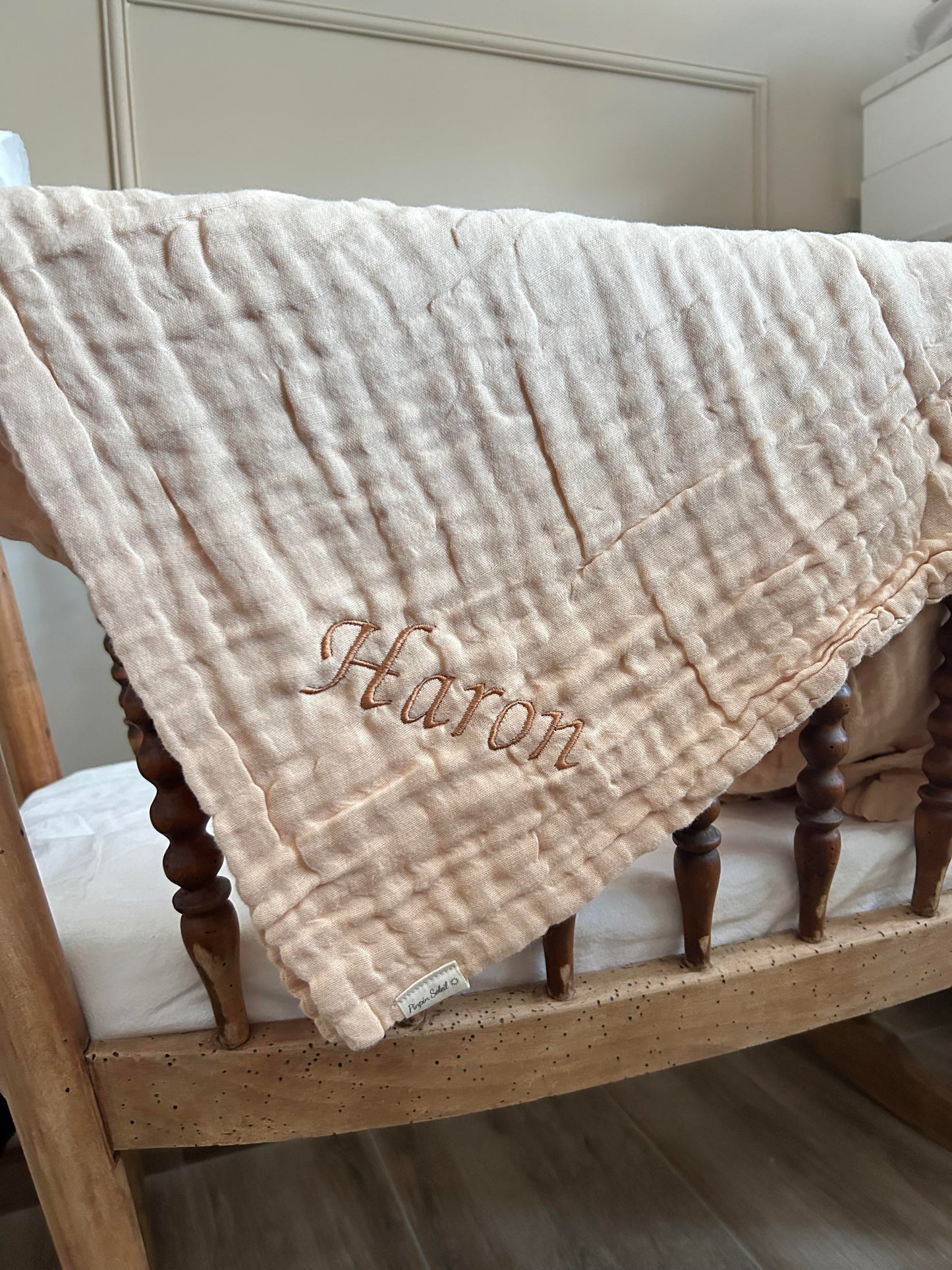 Plaid en gaze de coton