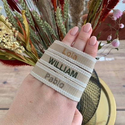 Bracelet en coton à personnaliser