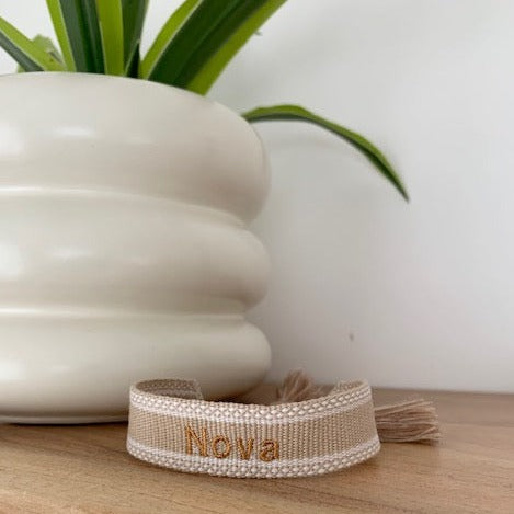 Bracelet en coton à personnaliser