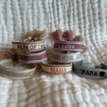 Bracelet en coton à personnaliser