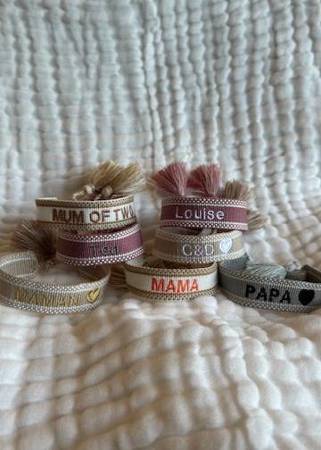 Bracelet en coton à personnaliser