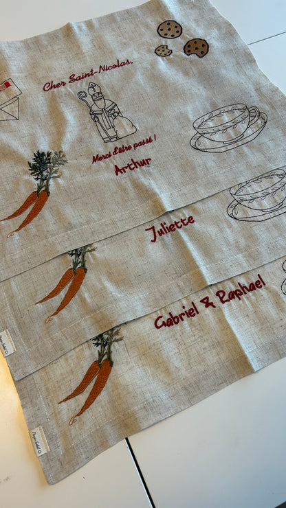 Set de table traditionnel de Saint-Nicolas