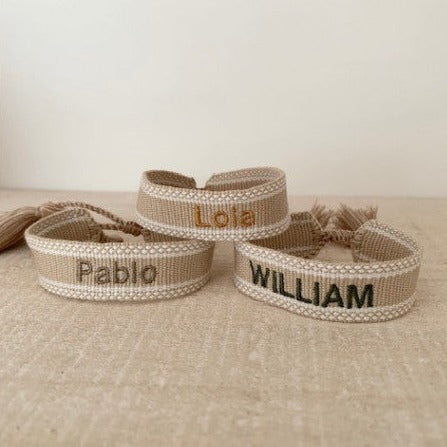 Bracelet en coton à personnaliser