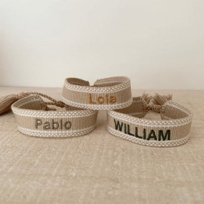 Bracelet en coton à personnaliser